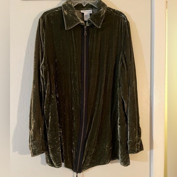 Soft Surroundings Velvet Jacket - Picture 3 of 4